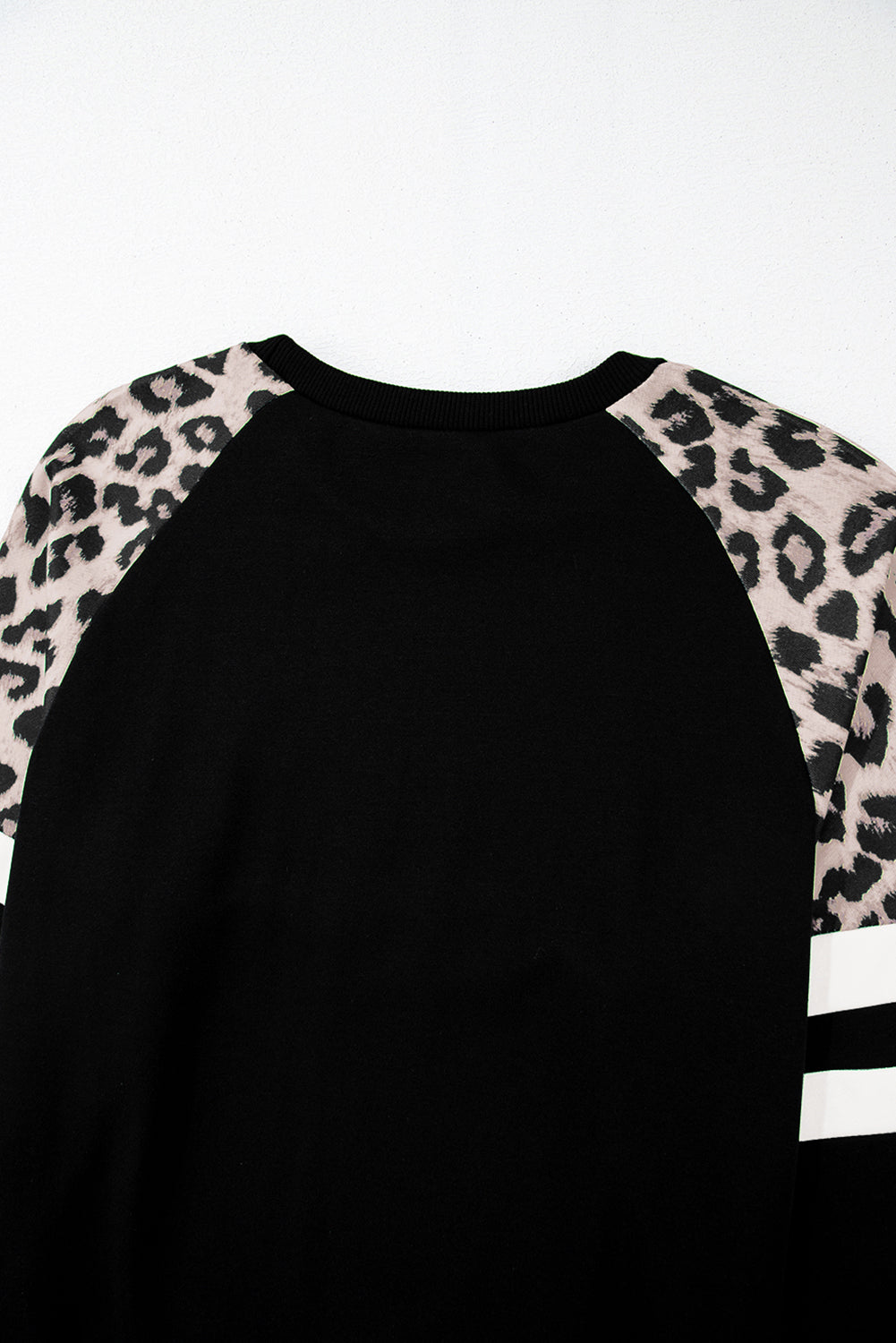 Black Leopard Print Sweatshirt
