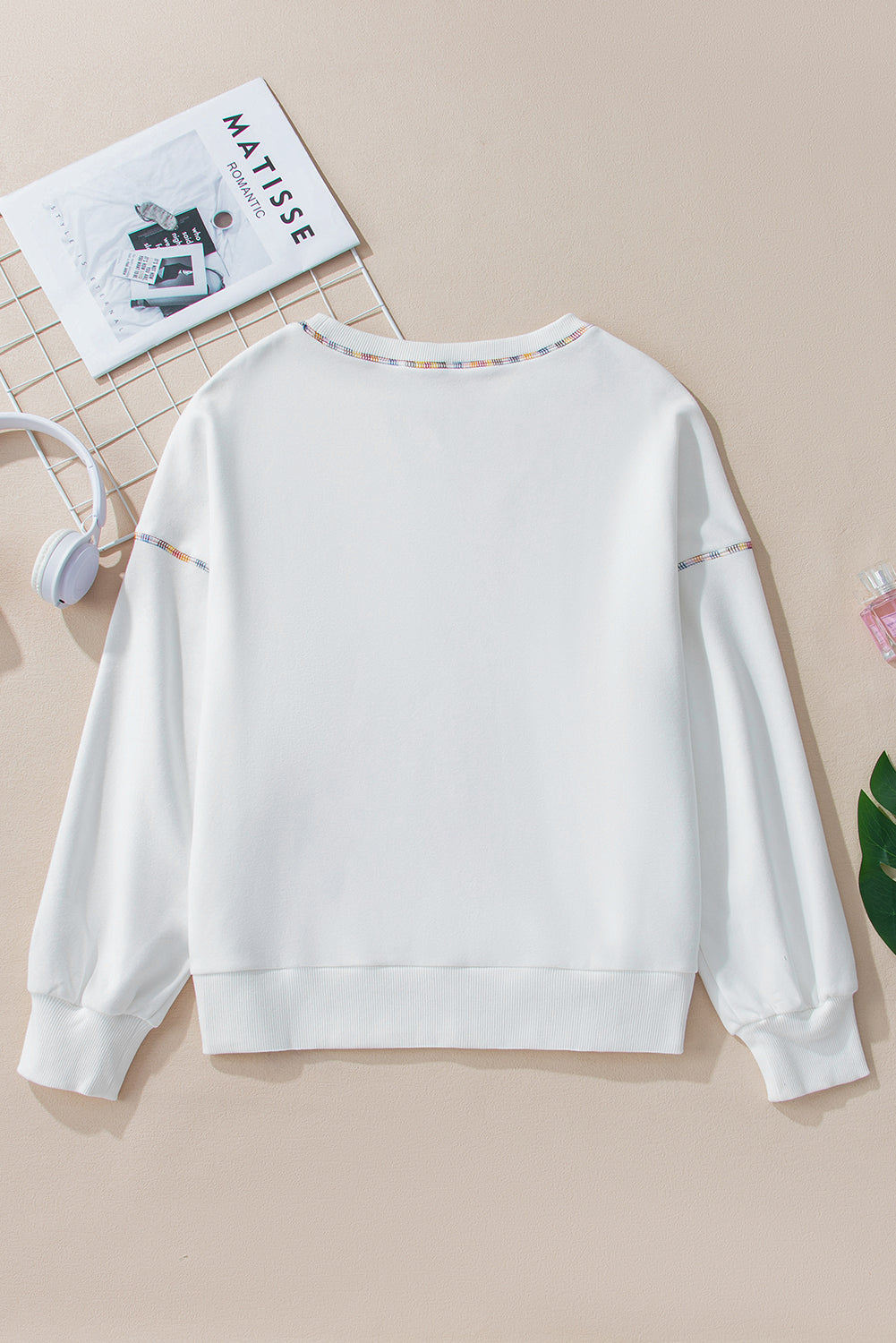 White Football Game Day Sweatshirt