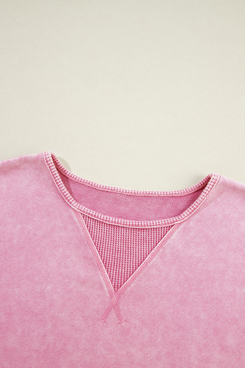 Pink Mineral Wash Pullover Sweatshirt