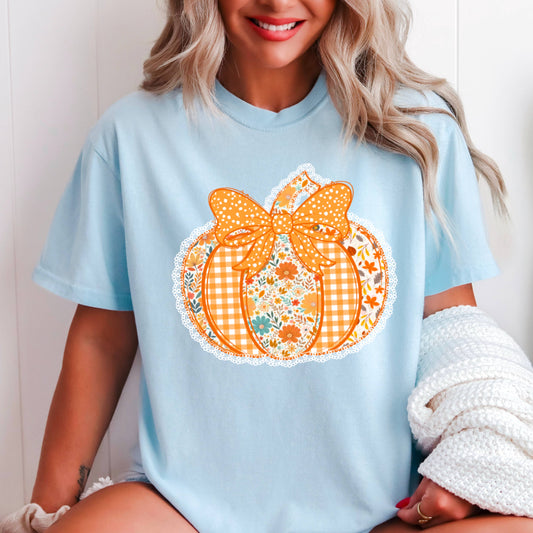Lace Pumpkin Fall Women’s Graphic Shirt