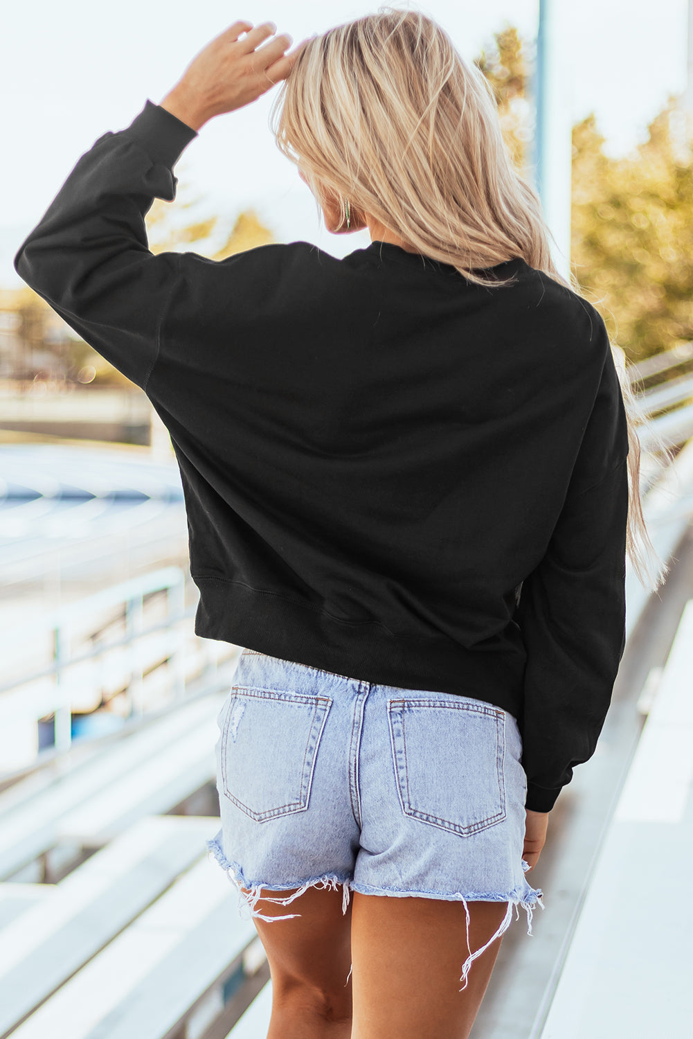 Black GAME DAY Graphic Sweatshirt