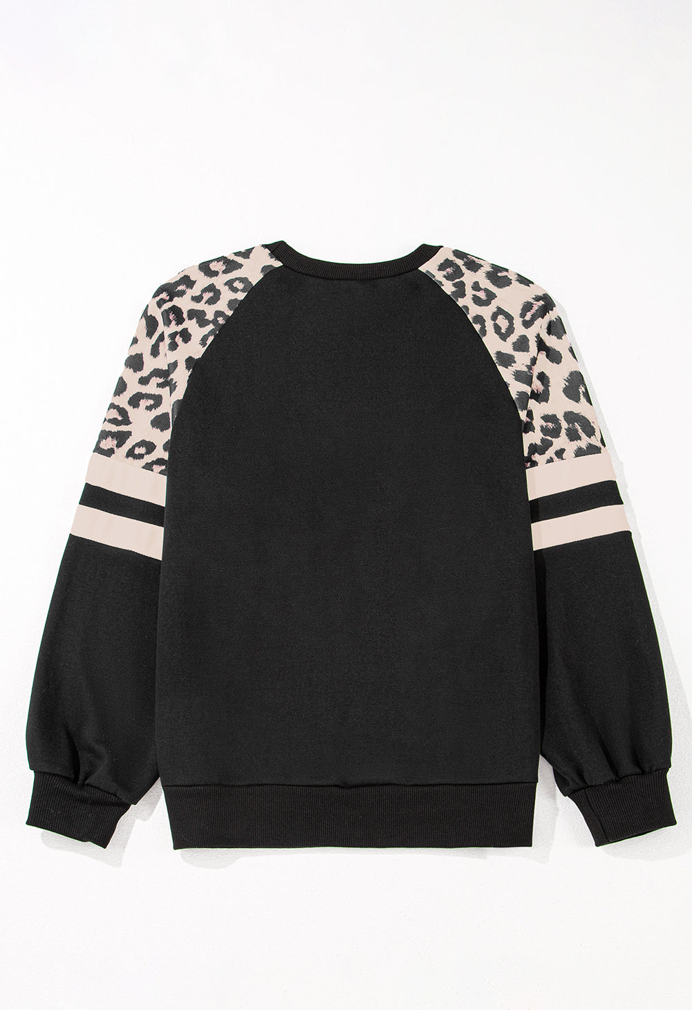 Black Leopard Print Sweatshirt