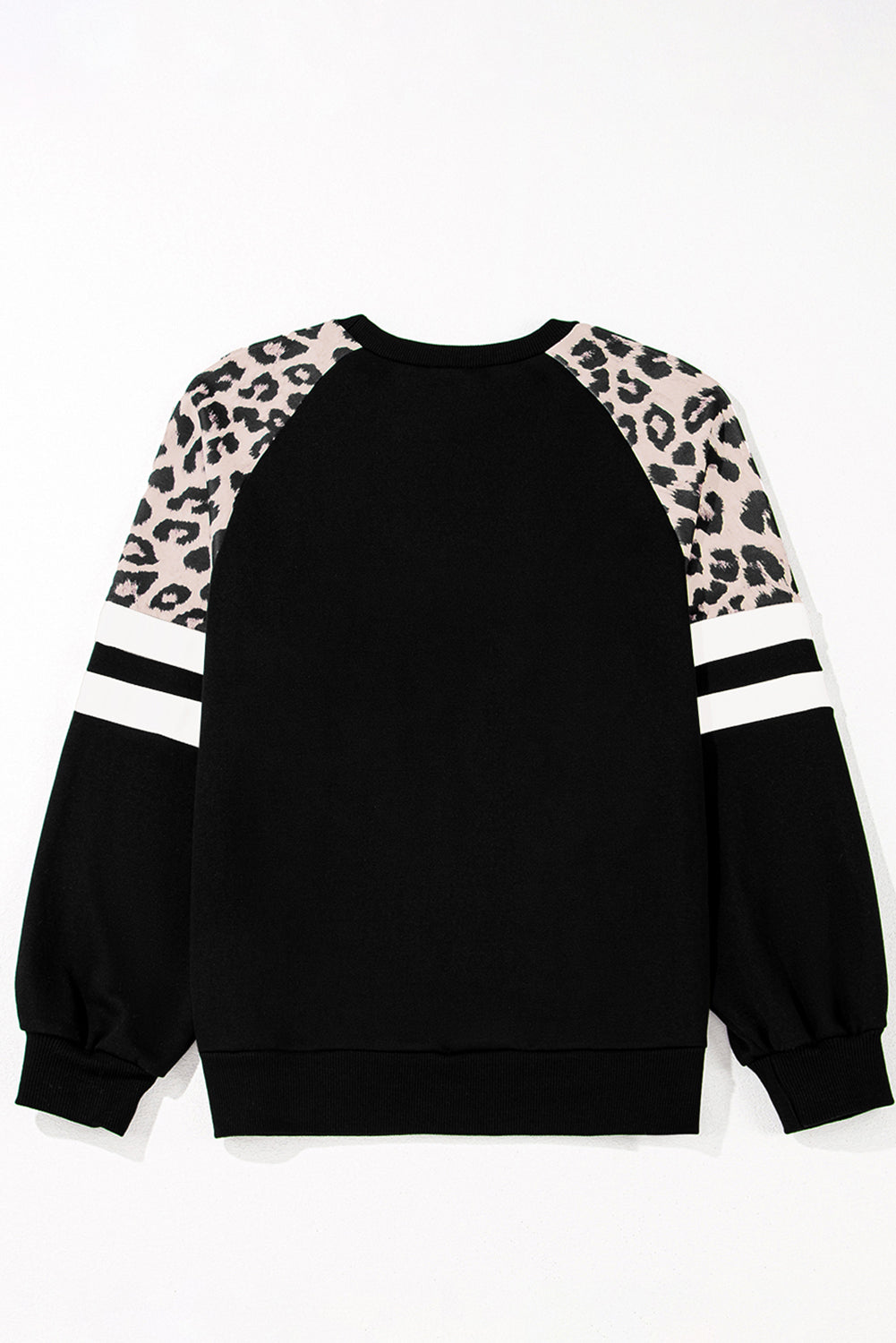 Black Leopard Print Sweatshirt