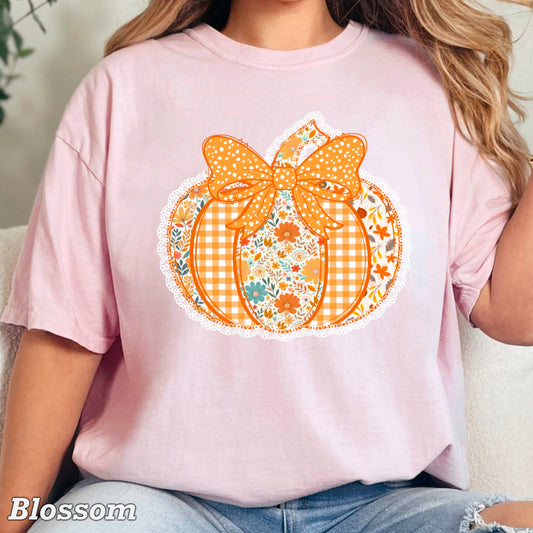 Lace Pumpkin Fall Women’s Graphic Shirt